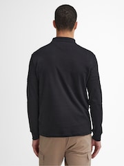 Barbour® International Bradley 100% Cotton Black Polo Shirt - Image 3 of 5