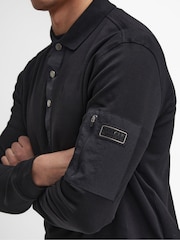 Barbour® International Bradley 100% Cotton Black Polo Shirt - Image 5 of 5