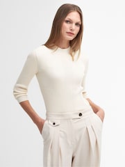 Barbour® Cream Francis Knit Jumper - Image 1 of 5