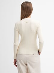 Barbour® Cream Francis Knit Jumper - Image 3 of 5