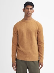 Barbour® Yellow Grangetown Crew Jumper - Image 1 of 5