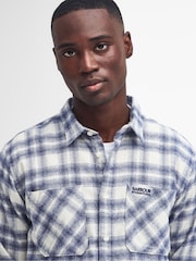 Barbour® International Blue Dulwich Check 100% Cotton Shirt - Image 4 of 5