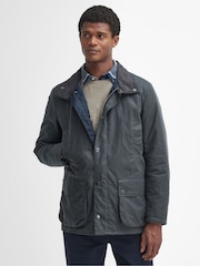 Barbour® Grey Beaufort 100% Cotton Jacket - Image 1 of 6
