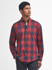 Barbour® Red Wetheram TF 100% Cotton Shirt - Image 1 of 4