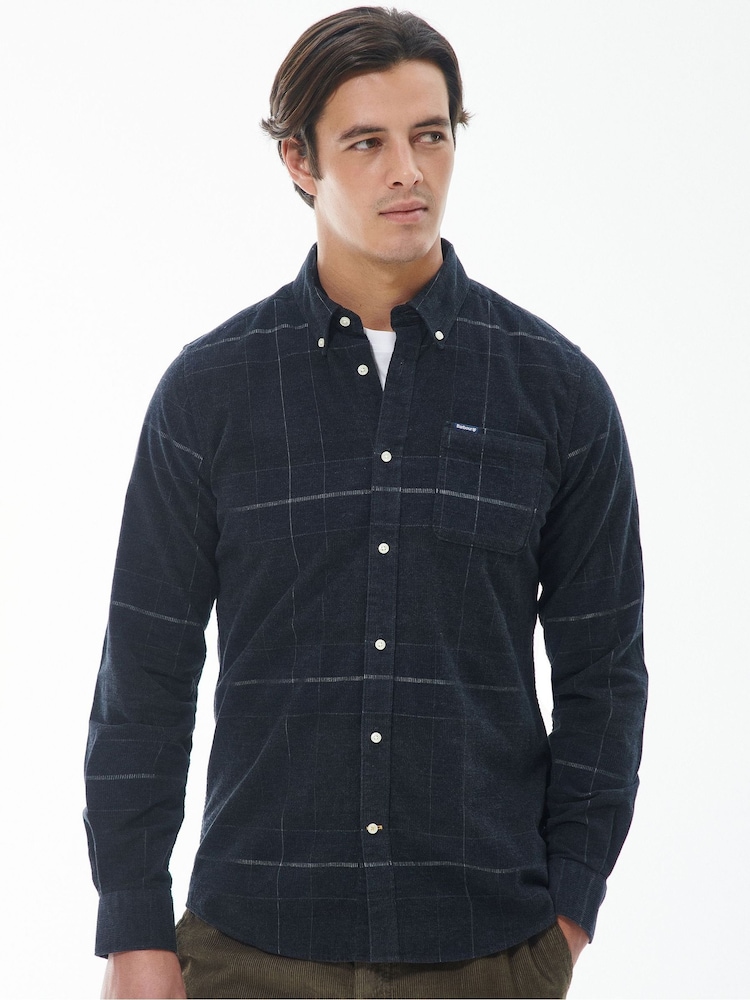Barbour® Black Blair Tailored Fit 100% Cotton Shirt - Image 1 of 5