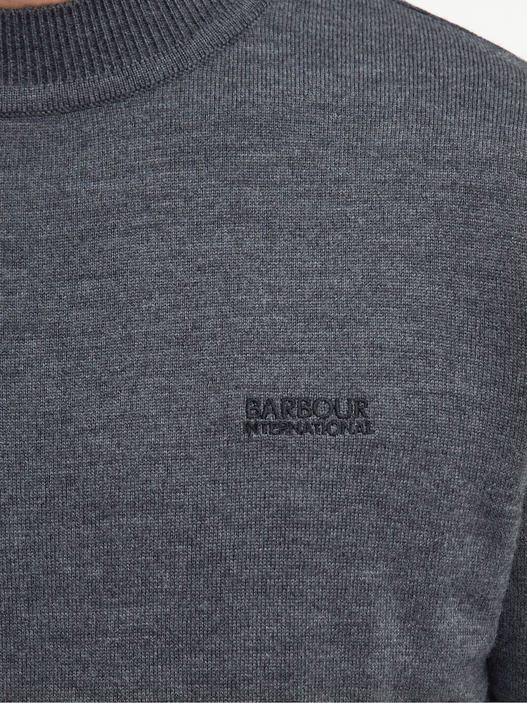 Barbour® International Grey Merlin Turtle Jumper - Image 5 of 5