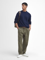 Barbour® Blue Grangetown Crew Jumper - Image 2 of 5