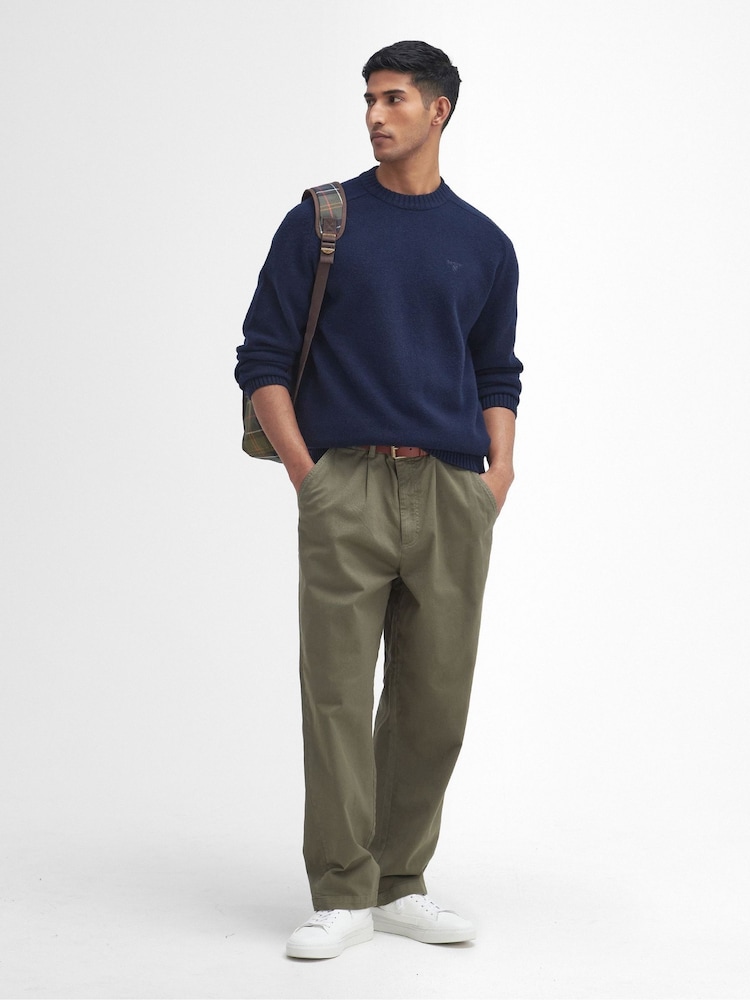 Barbour® Blue Grangetown Crew Jumper - Image 2 of 5