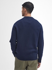 Barbour® Blue Grangetown Crew Jumper - Image 3 of 5