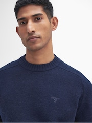 Barbour® Blue Grangetown Crew Jumper - Image 4 of 5
