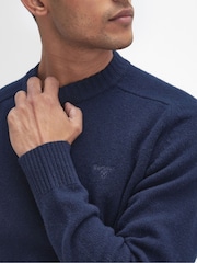 Barbour® Blue Grangetown Crew Jumper - Image 5 of 5