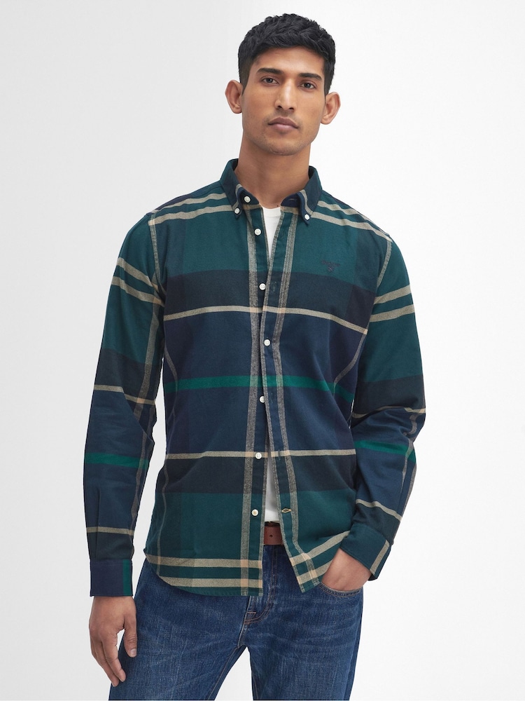 Barbour® Green Iceloch TF 100% Cotton Shirt - Image 1 of 5