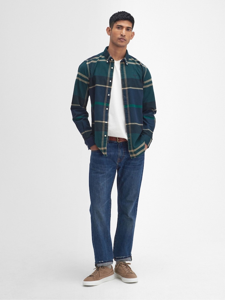 Barbour® Green Iceloch TF 100% Cotton Shirt - Image 2 of 5