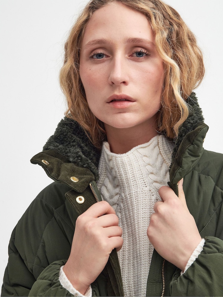 Barbour® Green Bearnie Puffer Jacket - Image 6 of 6