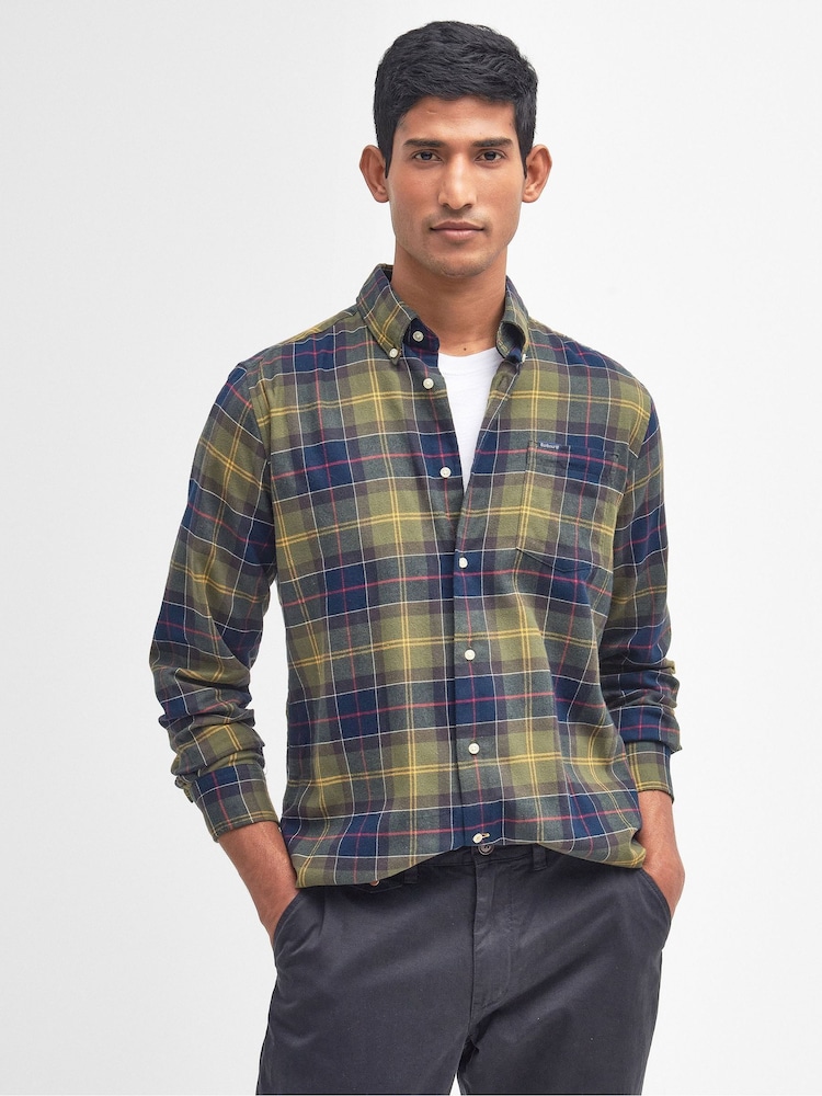 Barbour® Green Fortrose TF 100% Cotton Shirt - Image 1 of 4
