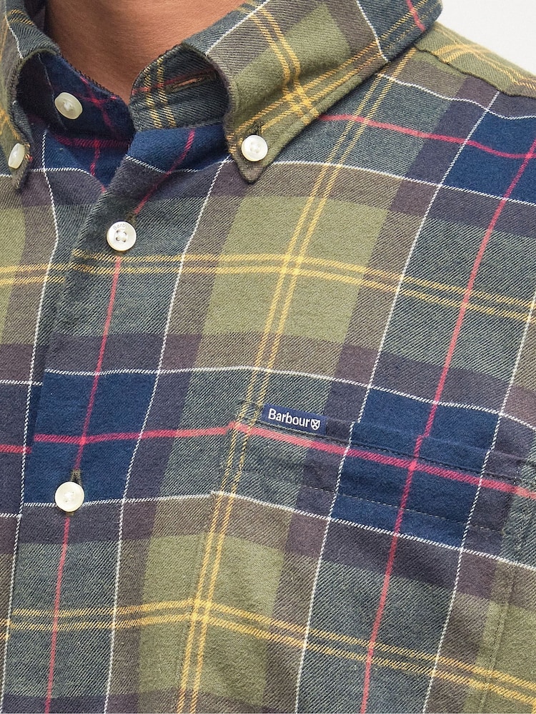Barbour® Green Fortrose TF 100% Cotton Shirt - Image 4 of 4