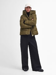 Barbour® International Green Barron Puffer Jacket - Image 2 of 6