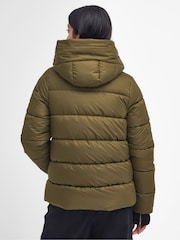 Barbour® International Green Barron Puffer Jacket - Image 3 of 6