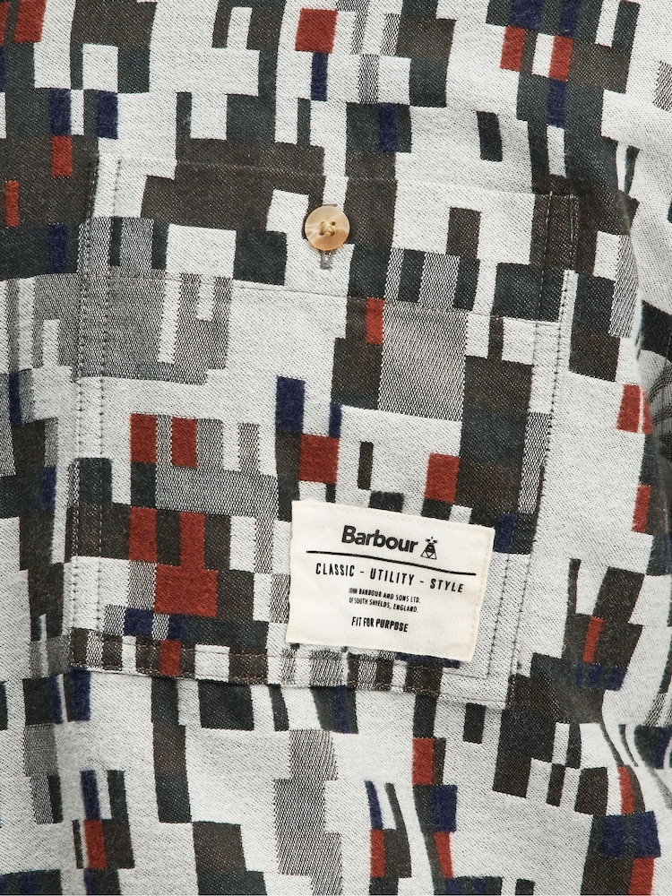 Barbour® Grey Coalbrook 100% Cotton Shirt - Image 5 of 5