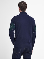 Barbour® Blue Hartfield Half Zip Jumper - Image 3 of 6