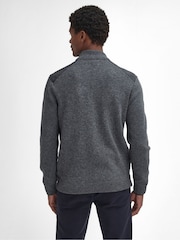 Barbour® Grey Balwen Zip Knitted Jumper - Image 3 of 6