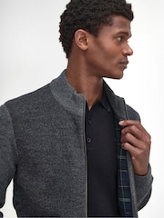 Barbour® Grey Balwen Zip Knitted Jumper - Image 4 of 6