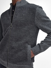 Barbour® Grey Balwen Zip Knitted Jumper - Image 5 of 6