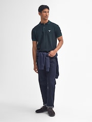 Barbour® Black Haverton 100% Cotton Polo Shirt - Image 2 of 5