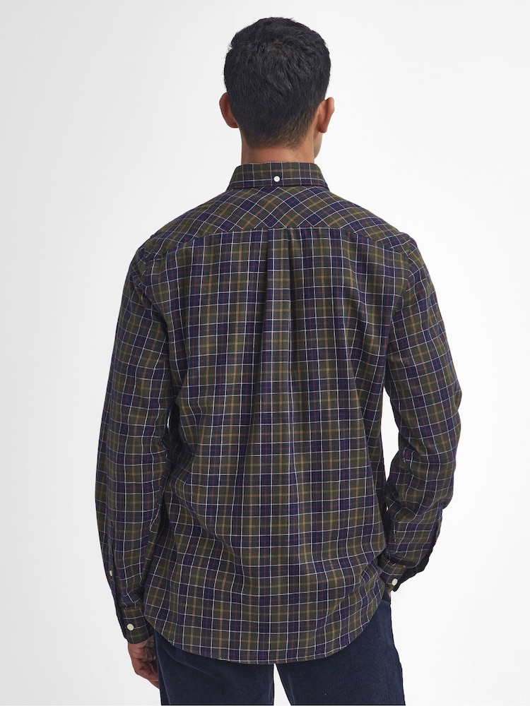 Barbour® Green Lanark 100% Cotton Shirt - Image 2 of 5