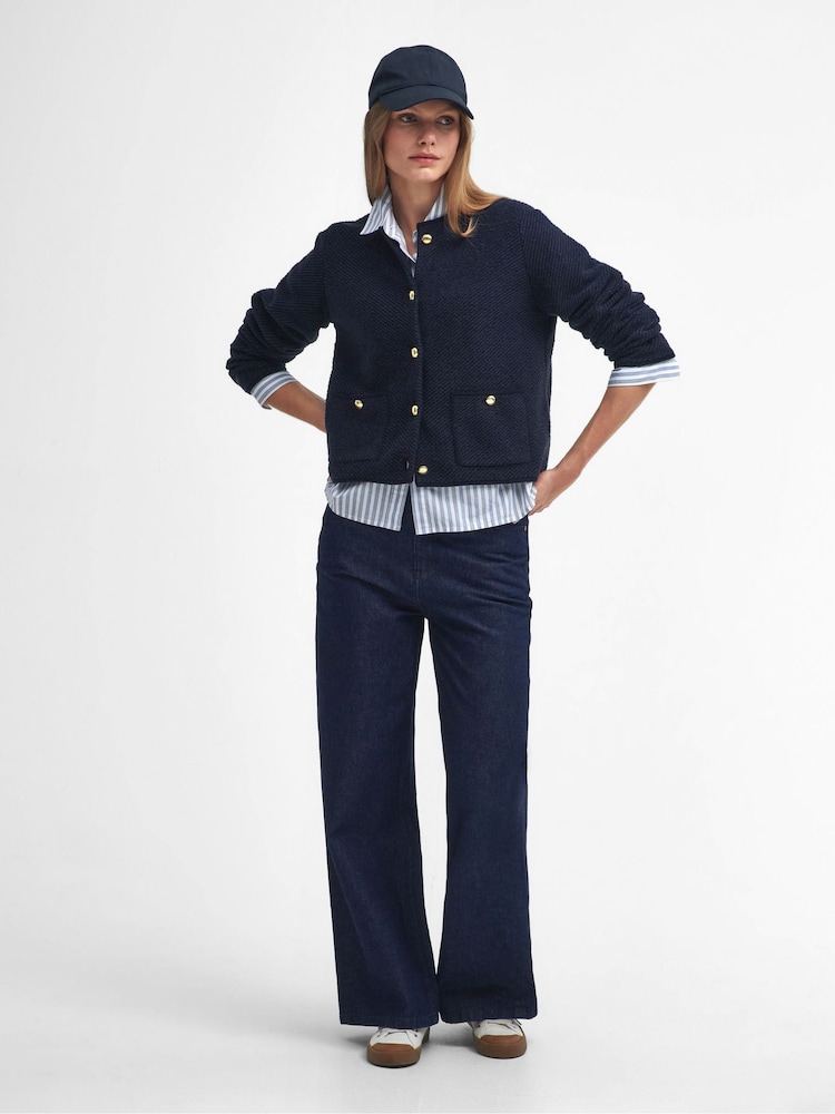 Barbour® Blue Celeste Cardigan - Image 2 of 6