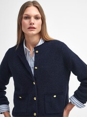 Barbour® Blue Celeste Cardigan - Image 4 of 6