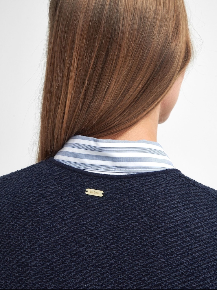 Barbour® Blue Celeste Cardigan - Image 6 of 6