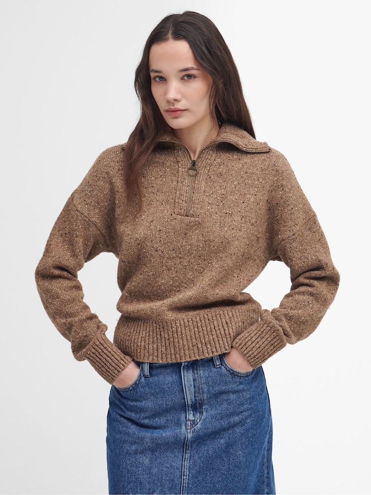Barbour® Brown Lavensdale HZ Jumper - Image 1 of 5