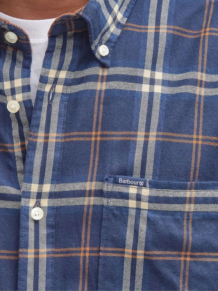 Barbour® Blue Crossfell TF 100% Cotton Shirt - Image 5 of 5