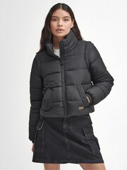 Barbour® International Webber Puffer Black Jacket - Image 1 of 6