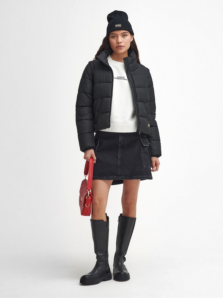 Barbour® International Webber Puffer Black Jacket - Image 2 of 6