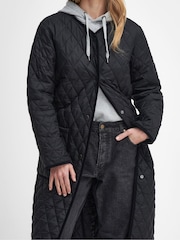 Barbour® Black Round Collar Jacket - Image 4 of 6