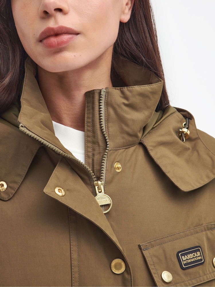 Barbour® International Green Roberta Spoof Jacket - Image 6 of 6
