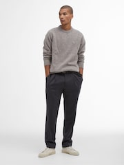 Barbour® Cream Tainsbury Crew Jumper - Image 2 of 5