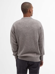 Barbour® Cream Tainsbury Crew Jumper - Image 3 of 5