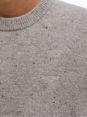 Barbour® Cream Tainsbury Crew Jumper - Image 5 of 5