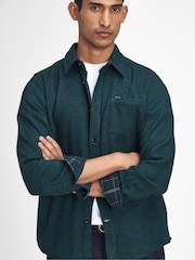 Barbour® Green Robertson Long Sleeves 100% Cotton Shirt - Image 4 of 5