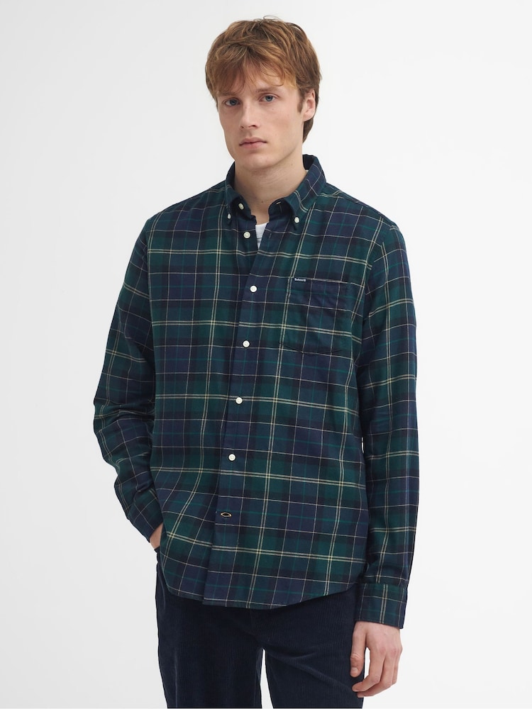 Barbour® Green Fortrose Tailored Tartan Shirt - Image 1 of 5