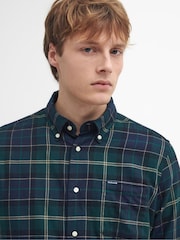 Barbour® Green Fortrose Tailored Tartan Shirt - Image 4 of 5