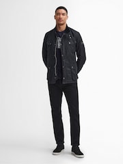 Barbour® International Blue Tourer Duke Wax Jacket - Image 2 of 5