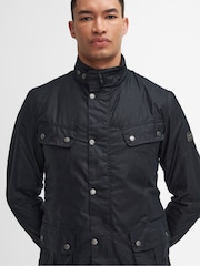 Barbour® International Blue Tourer Duke Wax Jacket - Image 4 of 5