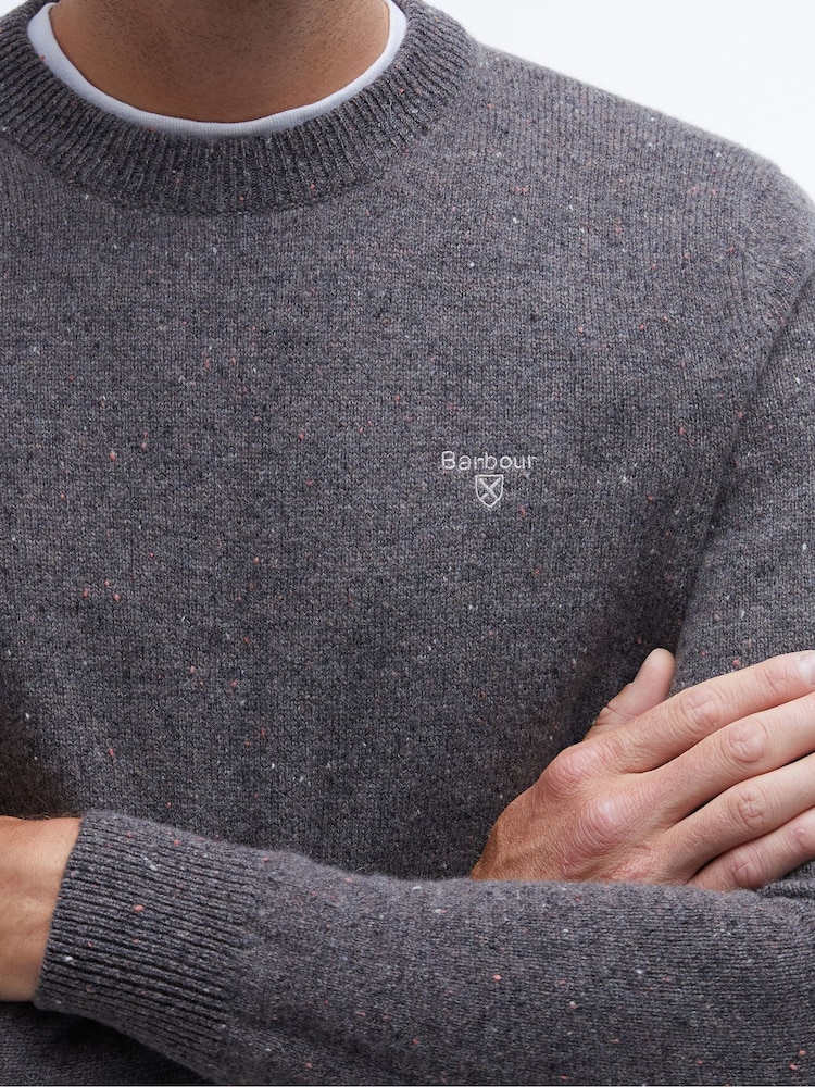 Barbour® Grey Tainsbury Crew Jumper - Image 5 of 5