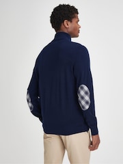 Barbour® Blue Marlow Half Zip Jumper - Image 2 of 6