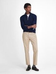 Barbour® Blue Marlow Half Zip Jumper - Image 3 of 6