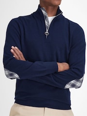 Barbour® Blue Marlow Half Zip Jumper - Image 5 of 6